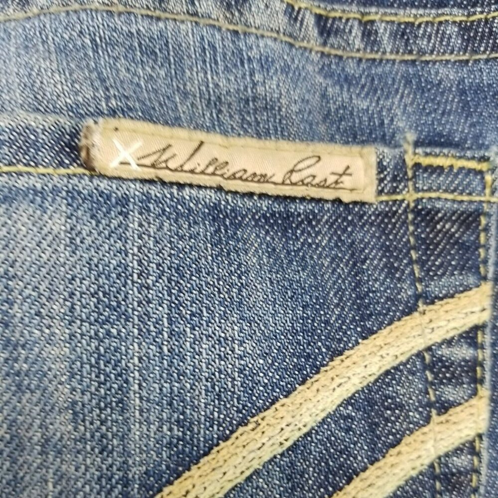 William Rast Jeans Womens 27 Tall Blue Sadie Straight Leg Stretch Denim *Read* - Picture 11 of 12